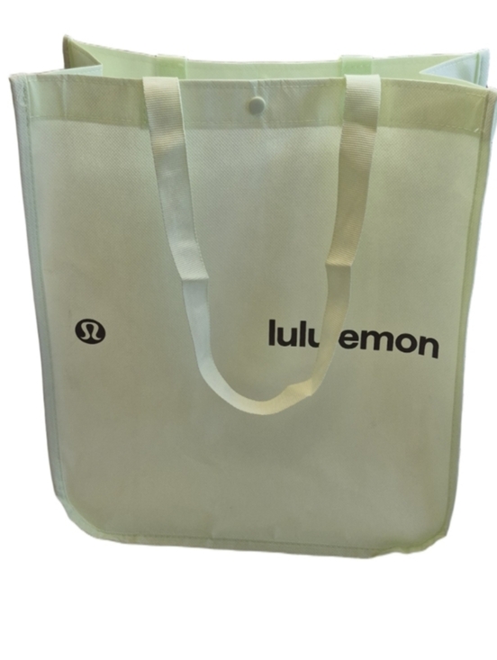 lululemon athletica Handbags - Lululemon Bright Lime Green Large Reusable Shopping Tote Bag Limited Edition